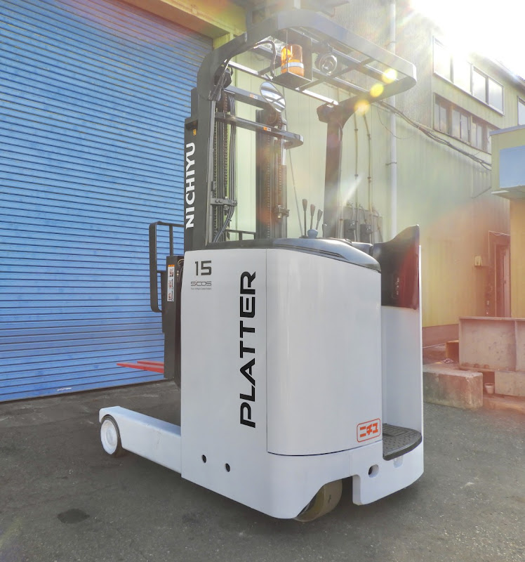 NICHIYU FBRM15-80B-300 1.5 Ton Reach truck forklift in Gunma