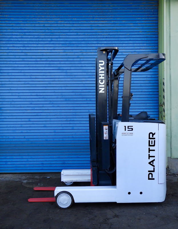 NICHIYU FBRM15-H80B-370SC 1.5 Ton Reach truck forklift in Gunma