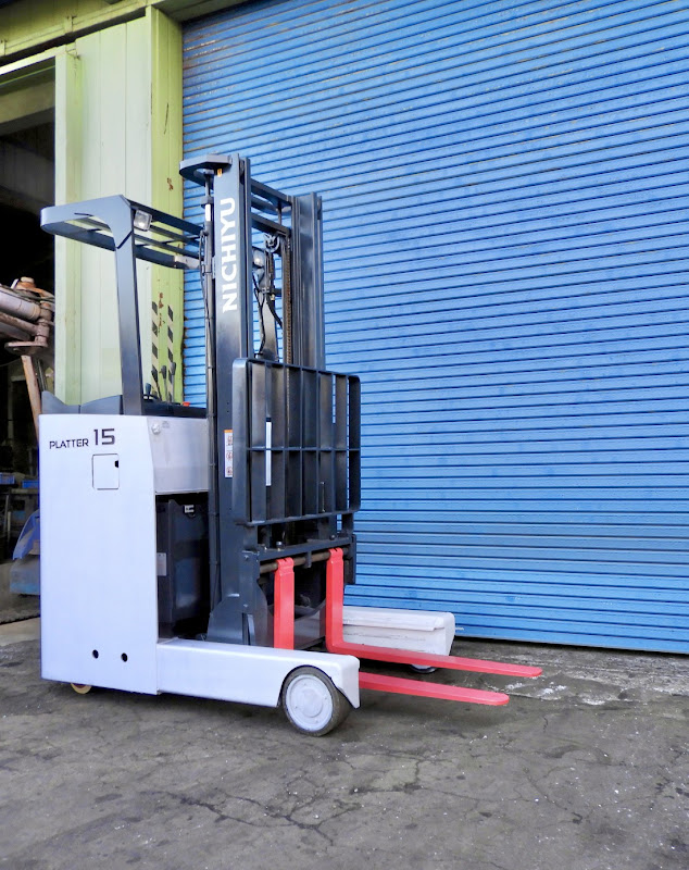 NICHIYU FBRM15-H80B-370SC 1.5 Ton Reach truck forklift in Gunma