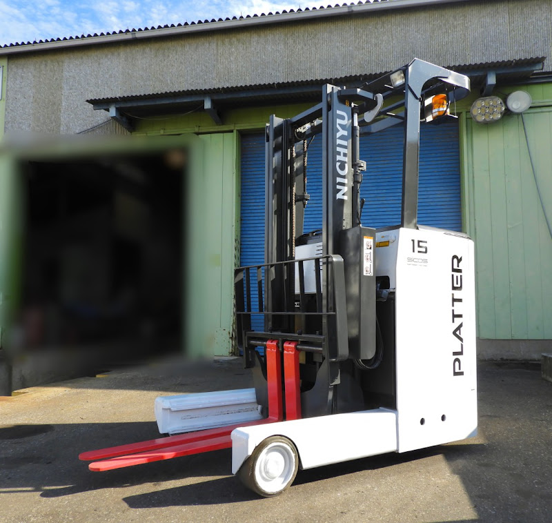 NICHIYU FBRM15-80B-300 1.5 Ton Reach truck forklift in Gunma