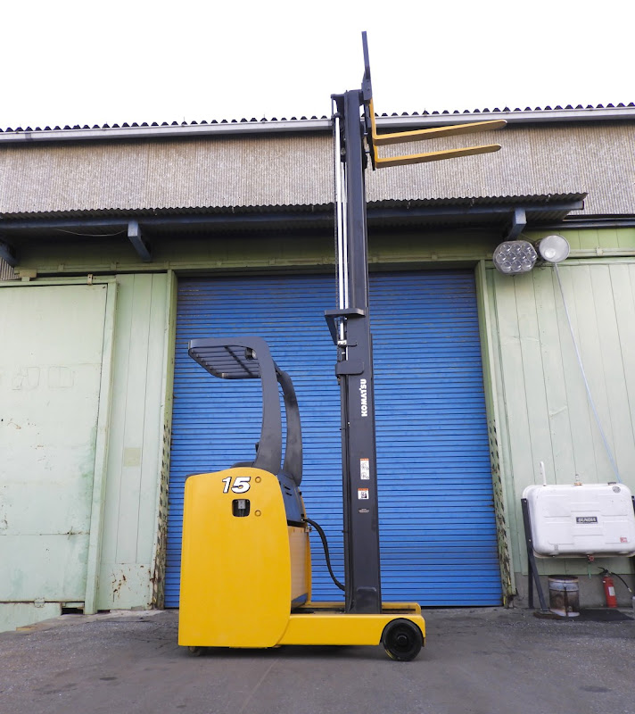 KOMATSU FB15RL-14 1.5 Ton Reach truck forklift in Gunma