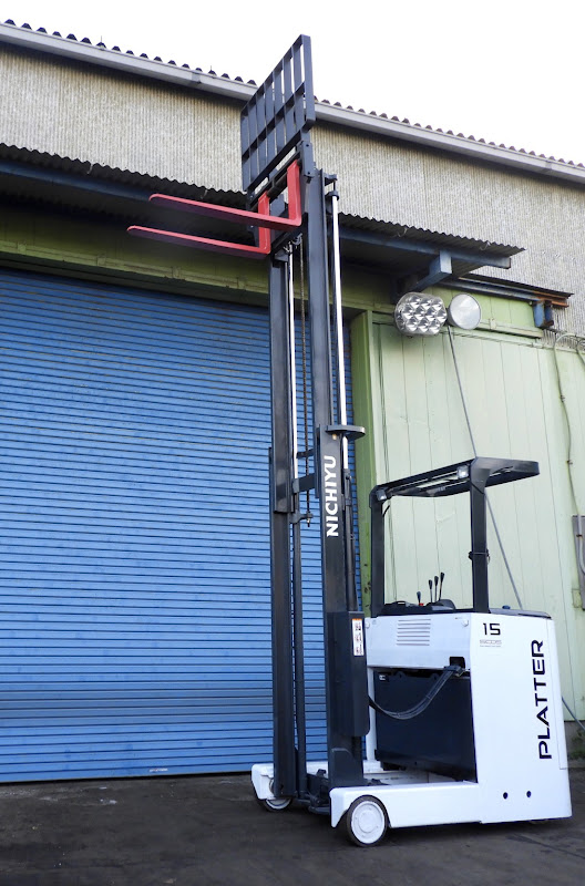 NICHIYU FBRM15-H80B-370SC 1.5 Ton Reach truck forklift in Gunma